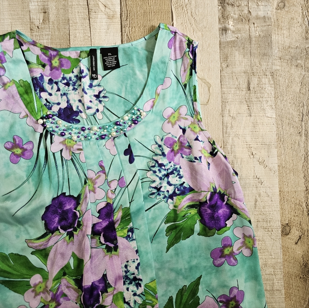 Silky floral top